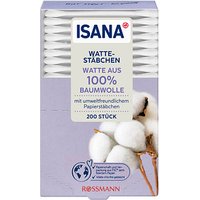 ISANA Wattestäbchen weiß, 200 St. ISANA Wattestäbchen weiß, 200 St. von ISANA
