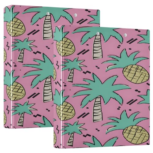 3 Ringbücher Notizbuch Binder Aktenordner Ananas Grün Plam Tree für Dokumentenorganisation zu Hause, in der Schule oder im Büro 3 Ringbücher Notizbuch Binder Aktenordner Ananas Grün Plam Tree für Dokumentenorganisation zu Hause, in der Schule oder im Büro von ISAOA