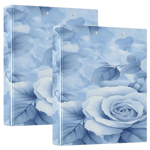 3 Ringbücher Notizbuch Binder Aktenordner Blau Weiß Rosen für die Dokumentenorganisation zu Hause, in der Schule oder im Büro 3 Ringbücher Notizbuch Binder Aktenordner Blau Weiß Rosen für die Dokumentenorganisation zu Hause, in der Schule oder im Büro von ISAOA