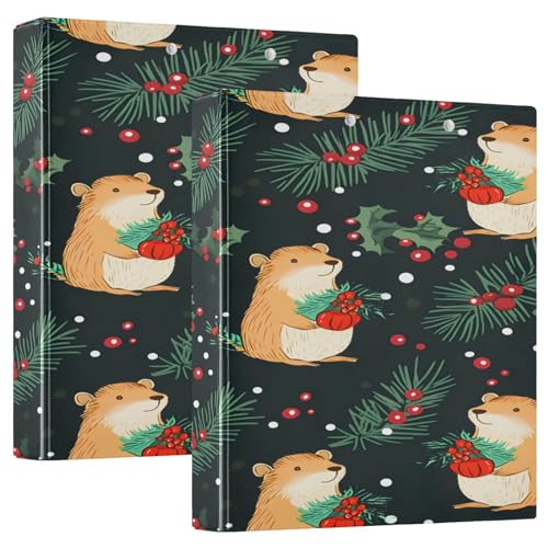 3 Ringbücher Notizbuch Binder Aktenordner Capybara Red Fruit für die Dokumentenorganisation zu Hause, in der Schule oder im Büro 3 Ringbücher Notizbuch Binder Aktenordner Capybara Red Fruit für die Dokumentenorganisation zu Hause, in der Schule oder im Büro von ISAOA