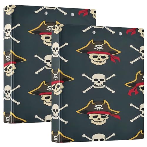 3 Ringbücher Notizbuch Binder Aktenordner Cooles Piratenschädel Muster für Dokumentenorganisation zu Hause, in der Schule oder im Büro 3 Ringbücher Notizbuch Binder Aktenordner Cooles Piratenschädel Muster für Dokumentenorganisation zu Hause, in der Schule oder im Büro von ISAOA