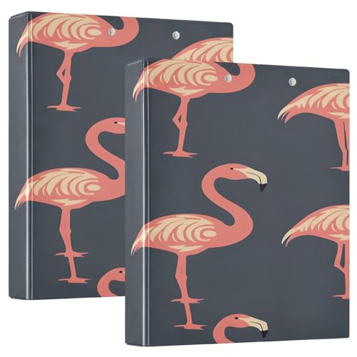 3 Ringbücher Notizbuch Binder Aktenordner Dunkel - Hintergrund Flamingo für Dokumentenorganisation zu Hause, in der Schule oder im Büro 3 Ringbücher Notizbuch Binder Aktenordner Dunkel - Hintergrund Flamingo für Dokumentenorganisation zu Hause, in der Schule oder im Büro von ISAOA