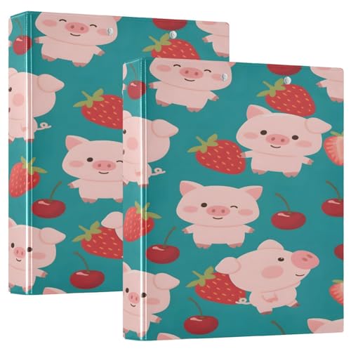 3 Ringbücher Notizbuch Binder Aktenordner Erdbeerrosa Schweinchen für Dokumentenorganisation zu Hause, in der Schule oder im Büro 3 Ringbücher Notizbuch Binder Aktenordner Erdbeerrosa Schweinchen für Dokumentenorganisation zu Hause, in der Schule oder im Büro von ISAOA