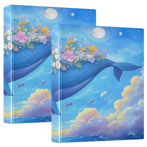3 Ringbücher Notizbuch Binder Aktenordner Flying Whale Flower für Dokumentenorganisation zu Hause, in der Schule oder im Büro 3 Ringbücher Notizbuch Binder Aktenordner Flying Whale Flower für Dokumentenorganisation zu Hause, in der Schule oder im Büro von ISAOA