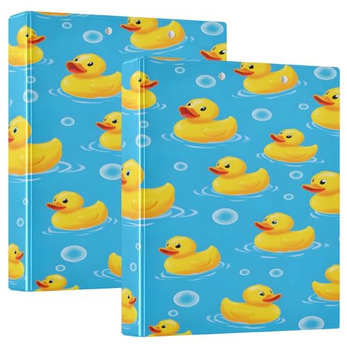 3 Ringbücher Notizbuch Binder Aktenordner Gelbe Ente Blasen für Dokumentenorganisation zu Hause, in der Schule oder im Büro 3 Ringbücher Notizbuch Binder Aktenordner Gelbe Ente Blasen für Dokumentenorganisation zu Hause, in der Schule oder im Büro von ISAOA