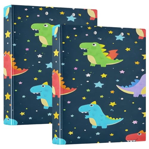 3 Ringbücher Notizbuch Binder Aktenordner Lila Rot Dinosaurier Sterne für Dokumentenorganisation zu Hause, Schule oder Büro 3 Ringbücher Notizbuch Binder Aktenordner Lila Rot Dinosaurier Sterne für Dokumentenorganisation zu Hause, Schule oder Büro von ISAOA
