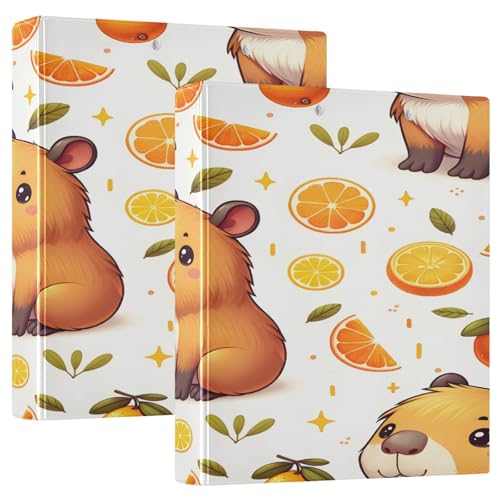 3 Ringbücher Notizbuch Binder Aktenordner Lustige Baby Capybaras für Dokumentenorganisation zu Hause, in der Schule oder im Büro 3 Ringbücher Notizbuch Binder Aktenordner Lustige Baby Capybaras für Dokumentenorganisation zu Hause, in der Schule oder im Büro von ISAOA
