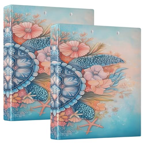 3 Ringbücher Notizbuch Binder Aktenordner Meeresschildkröte Rosa Blume für Dokumentenorganisation zu Hause, in der Schule oder im Büro 3 Ringbücher Notizbuch Binder Aktenordner Meeresschildkröte Rosa Blume für Dokumentenorganisation zu Hause, in der Schule oder im Büro von ISAOA
