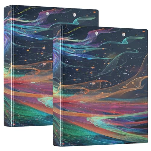 3 Ringbücher Notizbuch Binder Aktenordner Regenbogen fliegender Drache für Dokumentenorganisation zu Hause, in der Schule oder im Büro von ISAOA