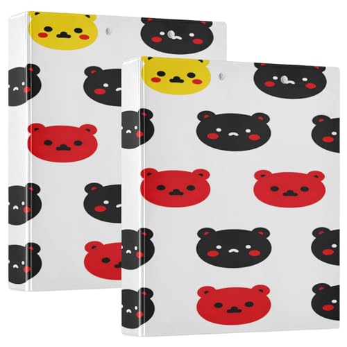 3 Ringbücher Notizbuch Binder Aktenordner Rot Gelb Bär für Dokumentenorganisation zu Hause, in der Schule oder im Büro 3 Ringbücher Notizbuch Binder Aktenordner Rot Gelb Bär für Dokumentenorganisation zu Hause, in der Schule oder im Büro von ISAOA