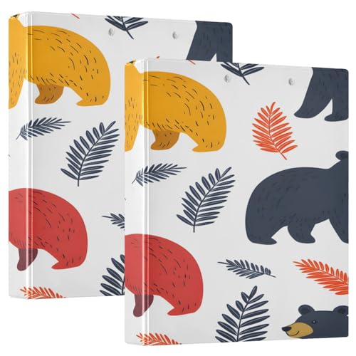 3 Ringbücher Notizbuch Binder Aktenordner Rot Gelb Bär für Dokumentenorganisation zu Hause, in der Schule oder im Büro 3 Ringbücher Notizbuch Binder Aktenordner Rot Gelb Bär für Dokumentenorganisation zu Hause, in der Schule oder im Büro von ISAOA