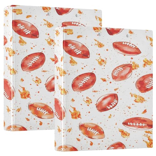 3 Ringbücher Notizbuch Binder Aktenordner Rot Rugby Fire für Dokumentenorganisation zu Hause, in der Schule oder im Büro 3 Ringbücher Notizbuch Binder Aktenordner Rot Rugby Fire für Dokumentenorganisation zu Hause, in der Schule oder im Büro von ISAOA