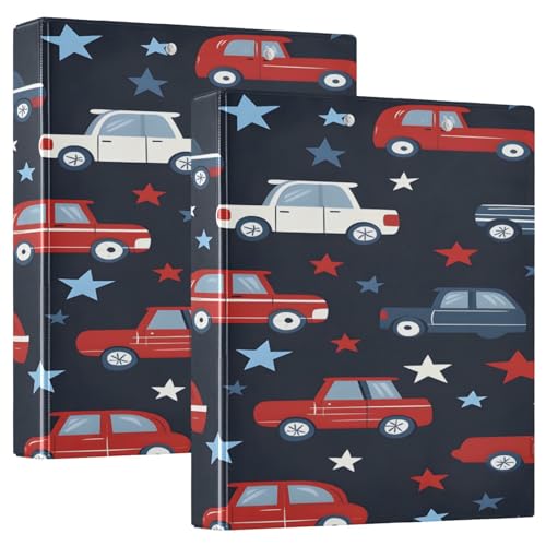 3 Ringbücher Notizbuch Binder Aktenordner Rot Weiß Auto Blauer Stern für Dokumentenorganisation zu Hause, Schule oder Büro 3 Ringbücher Notizbuch Binder Aktenordner Rot Weiß Auto Blauer Stern für Dokumentenorganisation zu Hause, Schule oder Büro von ISAOA