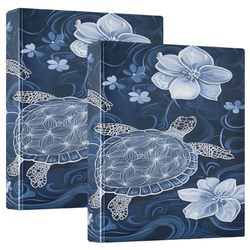3 Ringbücher Notizbuch Binder Aktenordner Schildkröte Blaue Blume für Dokumentenorganisation zu Hause, in der Schule oder im Büro 3 Ringbücher Notizbuch Binder Aktenordner Schildkröte Blaue Blume für Dokumentenorganisation zu Hause, in der Schule oder im Büro von ISAOA