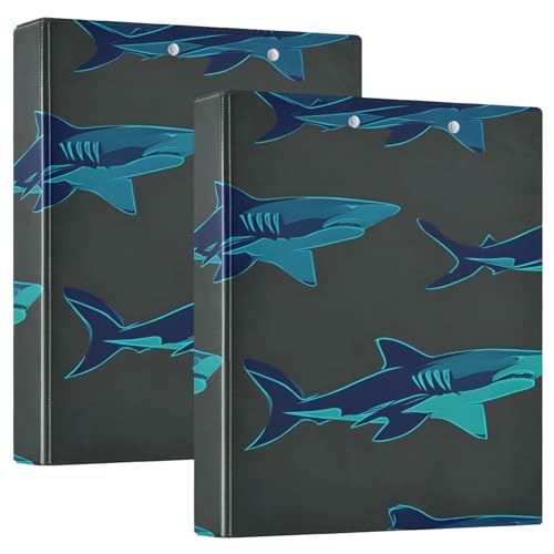 3 Ringbücher Notizbuch Binder Aktenordner Schwimmender blauer Hai grauer Hintergrund für Dokumentenorganisation zu Hause, in der Schule oder im Büro 3 Ringbücher Notizbuch Binder Aktenordner Schwimmender blauer Hai grauer Hintergrund für Dokumentenorganisation zu Hause, in der Schule oder im Büro von ISAOA