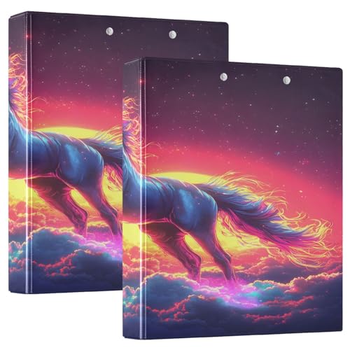 3 Ringbücher Notizbuch Binder Aktenordner Sonnenuntergang Lila Einhorn für Dokumentenorganisation zu Hause, in der Schule oder im Büro 3 Ringbücher Notizbuch Binder Aktenordner Sonnenuntergang Lila Einhorn für Dokumentenorganisation zu Hause, in der Schule oder im Büro von ISAOA