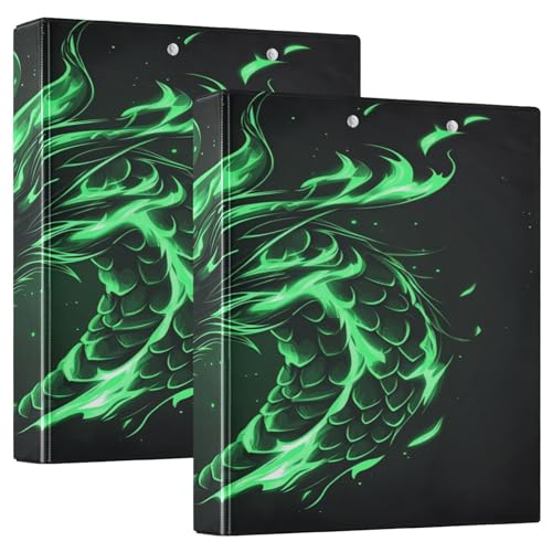 3 Ringbücher Notizbuch Binder Aktenordner Wütender grüner Drache für die Dokumentenorganisation zu Hause, in der Schule oder im Büro 3 Ringbücher Notizbuch Binder Aktenordner Wütender grüner Drache für die Dokumentenorganisation zu Hause, in der Schule oder im Büro von ISAOA