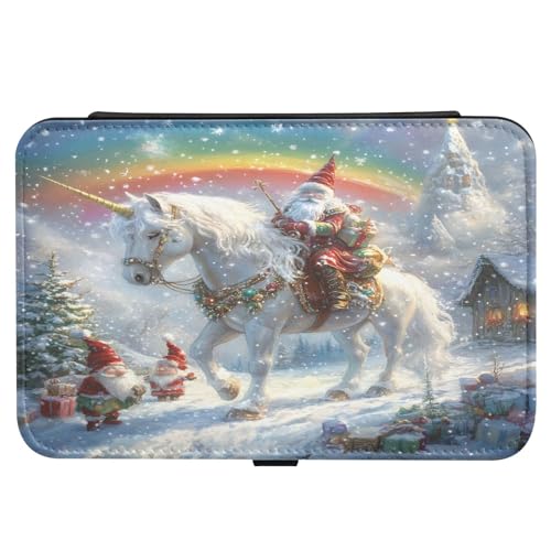 ISAOA Reise-Schmuckschatulle – PU-Leder, tragbare Schmuck-Aufbewahrungsbox mit herausnehmbarem Tablett, Einhörner, Zwerge, Weihnachten, Schnee für Ringe, Ohrringe, Halsketten ISAOA Reise-Schmuckschatulle – PU-Leder, tragbare Schmuck-Aufbewahrungsbox mit herausnehmbarem Tablett, Einhörner, Zwerge, Weihnachten, Schnee für Ringe, Ohrringe, Halsketten von ISAOA