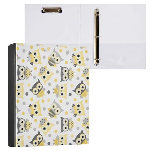 ISAOA Ringordner mit 3 Klarsicht-Innentaschen, 3,8 cm, hält bis zu 200 Blatt, 27 x 32 cm, A4 Ringbuch für Büro-Schulbedarf von ISAOA