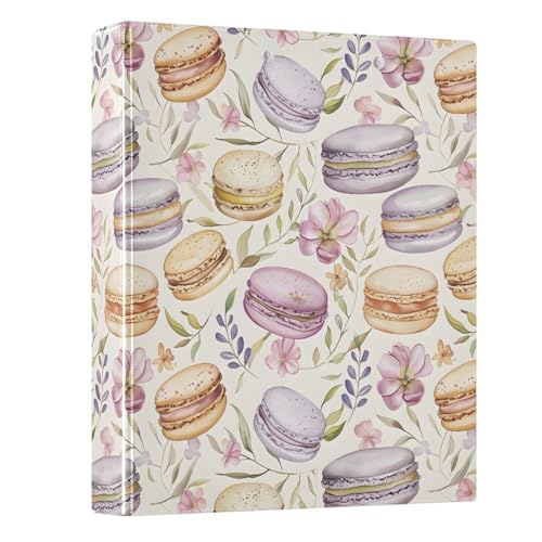 Macarons Ringbuch mit kleinen Blumen, 3,8 cm, rund, für 200 Dokumente, für Zuhause, Schule, Büro Macarons Ringbuch mit kleinen Blumen, 3,8 cm, rund, für 200 Dokumente, für Zuhause, Schule, Büro von ISAOA