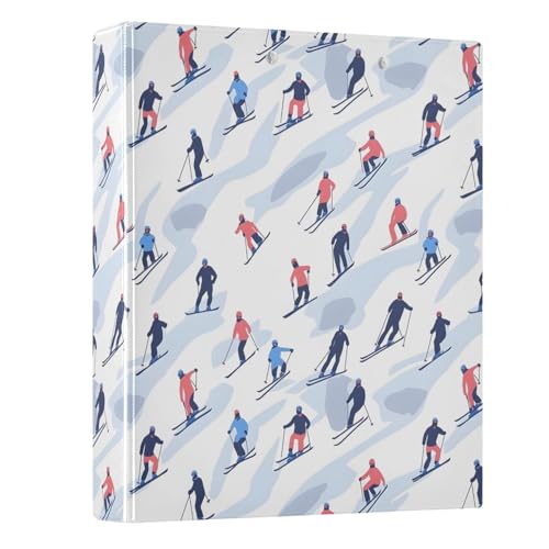 Ringbuch mit 3 Ringen, 3,8 cm, für Sport, Skifahrer, Winter, 3,8 cm, für 200 Dokumente, für Zuhause, Schule, Büro Ringbuch mit 3 Ringen, 3,8 cm, für Sport, Skifahrer, Winter, 3,8 cm, für 200 Dokumente, für Zuhause, Schule, Büro von ISAOA
