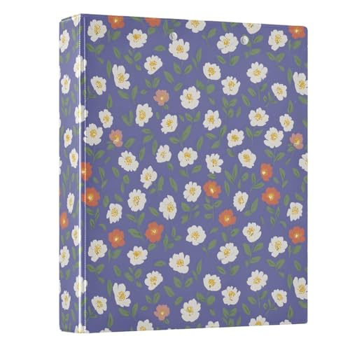 Ringbuch mit 3 Ringen, Blumenmuster, 3,8 cm, rund, Sichtbuch, hält 200 Dokumente, für Zuhause, Schule, Büro Ringbuch mit 3 Ringen, Blumenmuster, 3,8 cm, rund, Sichtbuch, hält 200 Dokumente, für Zuhause, Schule, Büro von ISAOA