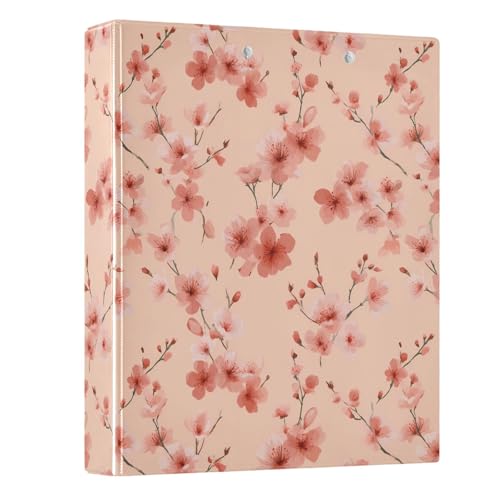 Ringbuch mit 3 Ringen, Kirschblüte, 3,8 cm, rund, für 200 Dokumente, für Zuhause, Schule, Büro Ringbuch mit 3 Ringen, Kirschblüte, 3,8 cm, rund, für 200 Dokumente, für Zuhause, Schule, Büro von ISAOA