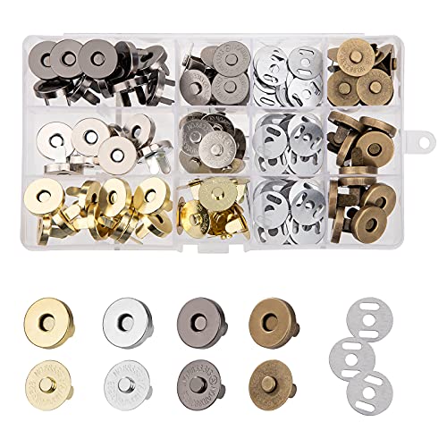 Magnetische Knöpfe 40 Stück 18mm Magnetknöpfe Magnetverschluss Magnetische Druckknöpfe für DIY Nähen Taschen Handwerk Mäntel Jacken Windbreaker Geldtasche Rucksack Magnetische Knöpfe 40 Stück 18mm Magnetknöpfe Magnetverschluss Magnetische Druckknöpfe für DIY Nähen Taschen Handwerk Mäntel Jacken Windbreaker Geldtasche Rucksack von ISIYINER