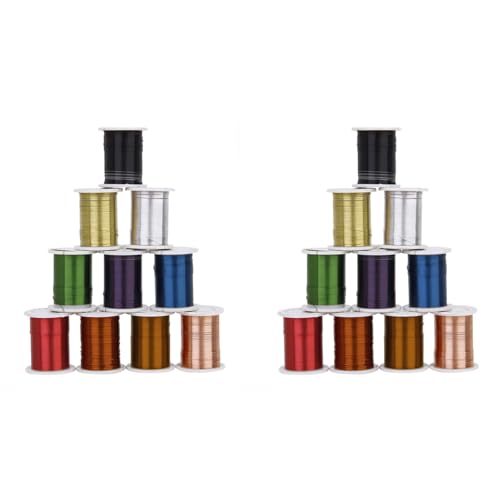ISKDJBJG 20 Rollen Kupferdraht Gemischte Farbe Friesen Faden Schnur Schnur 0.3mm DIY Schmuck Herstellung ISKDJBJG 20 Rollen Kupferdraht Gemischte Farbe Friesen Faden Schnur Schnur 0.3mm DIY Schmuck Herstellung von ISKDJBJG