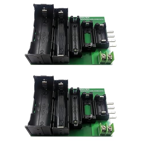 ISKDJBJG 2X Batterietestergehäuse, 4- und 2-Adrige Klemme, 18650, 26650, 14505, 14340, 1425, Batteriegehäusehalter, Test-Aufbewahrungsbox für DL24P ISKDJBJG 2X Batterietestergehäuse, 4- und 2-Adrige Klemme, 18650, 26650, 14505, 14340, 1425, Batteriegehäusehalter, Test-Aufbewahrungsbox für DL24P von ISKDJBJG