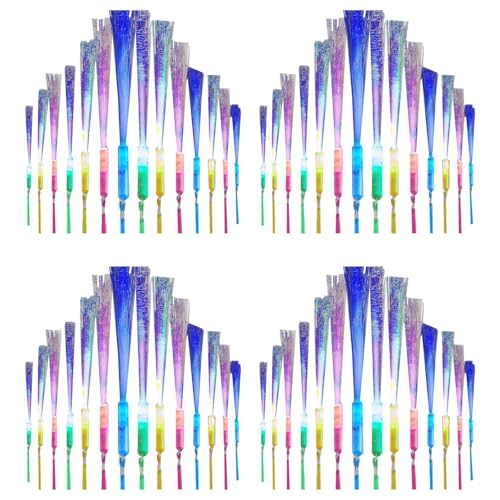 ISKDJBJG 96 Stück Leuchtende FaserstäBe, LED-LichtstäBe, GlasfaserstäBe, Blinkende StäBe für, Hochzeit, Halloween, Weihnachten ISKDJBJG 96 Stück Leuchtende FaserstäBe, LED-LichtstäBe, GlasfaserstäBe, Blinkende StäBe für, Hochzeit, Halloween, Weihnachten von ISKDJBJG