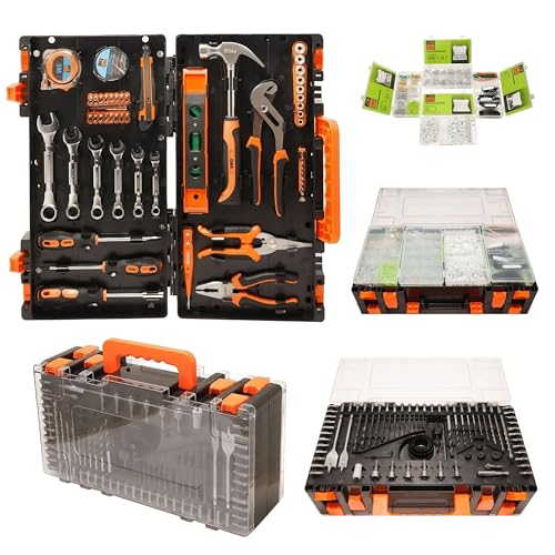 ISMA Werkzeugset 1400-teilig Profi & Heimwerker inkl. Werkzeugkoffer, Steckschlüssel, Bits, Schraubendreher, Bohrer, Zangen, Hammer, Cuttermesser, Maßband ISMA Werkzeugset 1400-teilig Profi & Heimwerker inkl. Werkzeugkoffer, Steckschlüssel, Bits, Schraubendreher, Bohrer, Zangen, Hammer, Cuttermesser, Maßband von ISMA