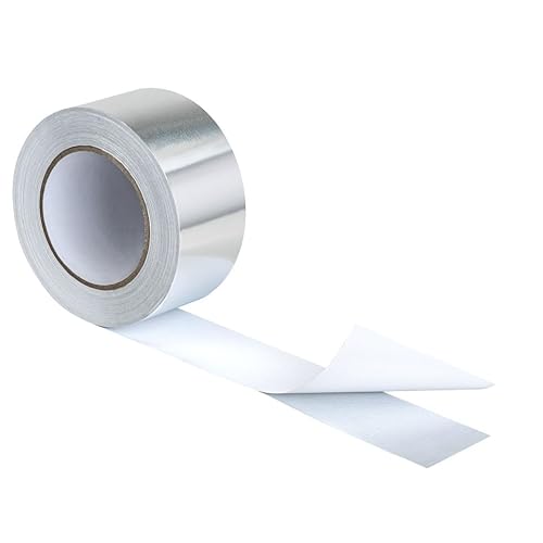 ISOLATECH Aluminium Klebeband hitzebeständig 50mm x 45m Rolle Alu Klebeband - Abdichten, Dämmen und Isolieren von Leitungen, Schläuchen und Rohren ISOLATECH Aluminium Klebeband hitzebeständig 50mm x 45m Rolle Alu Klebeband - Abdichten, Dämmen und Isolieren von Leitungen, Schläuchen und Rohren von ISOLATECH