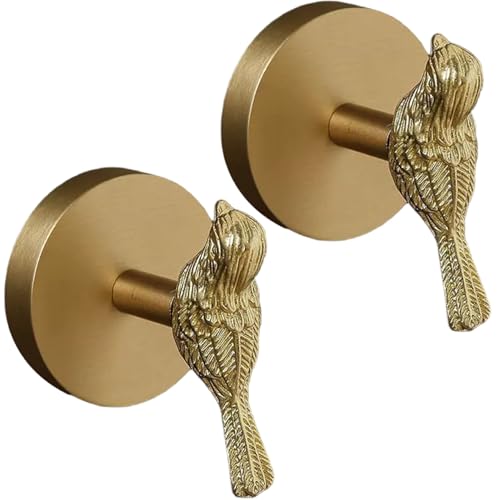 2pcs Vorhanghalter, vogelförmige Messing-Vorhang Holdbacks, dekorative Exquisite goldene Haken für Vorhängefenster Home Decoration Holdbacks von ISOYTERO