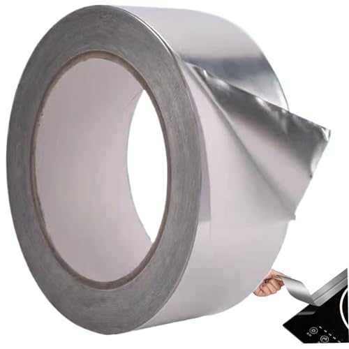 ISOYTERO Aluminiumfolienklebeband, 2 Zoll x 164 Fuß Metall Isolierende hitzebeständige Klebeband, Mehrzweckwerkzeug für Siegel Heiß- und Kaltluftkanäle, Rohrisolierungssysteme ISOYTERO Aluminiumfolienklebeband, 2 Zoll x 164 Fuß Metall Isolierende hitzebeständige Klebeband, Mehrzweckwerkzeug für Siegel Heiß- und Kaltluftkanäle, Rohrisolierungssysteme von ISOYTERO