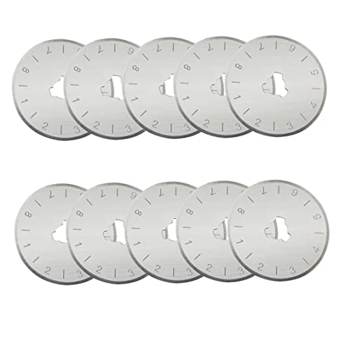 Rotationsschneidscheibe 28mm Nähen von Quiltzubehör 10 Pack von ISOYTERO