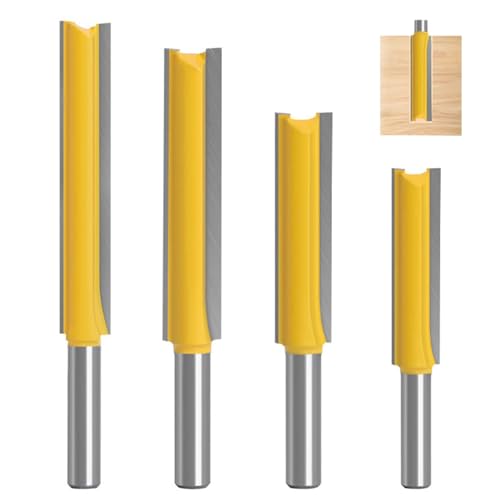 Router -Bits 1/4 Schaft, 4pcs 40, 50, 60, 76 mm Doppelflöte gerade Router -Bits, Hochleistungs -Legierungs -Spülen -Holzfräsenschneider für Holzbearbeitungrouter Router -Bits 1/4 Schaft, 4pcs 40, 50, 60, 76 mm Doppelflöte gerade Router -Bits, Hochleistungs -Legierungs -Spülen -Holzfräsenschneider für Holzbearbeitungrouter von ISOYTERO