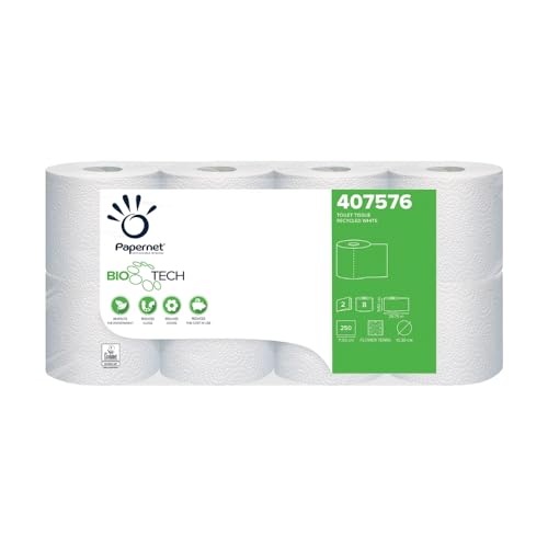 64 Rollen Papernet Superior White, 2-lagig, 250 Blatt, Bio Tech, Toilettenpapier 64 Rollen Papernet Superior White, 2-lagig, 250 Blatt, Bio Tech, Toilettenpapier von Werra