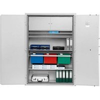 ISS Sicherheitsschrank Düsseldorf Mettmann VII Sicherheitsstufe S2 nach EN14450 mit Feuerschutz lichtgrau 95,5 x 52,7 x 117,5 cm von ISS