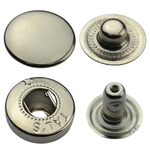 S-Feder Duckknöpfe 20 sets Knöpfe Snaps Buttons Metallknöpfe Knöpfe (10 mm) von ISTA