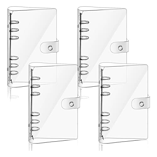 ISTOVO Transparent Ordner Kunststoff Ordner Transparent Weich PVC 6 Ordner Haushalt Ordner Mehrfach-Füllung Planner Binder Abdeckung Protector von ISTOVO