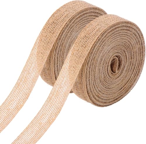 2 Rollen Sackleinenband, je 2 cm x 10 m, braunes Band zum Basteln, Nähen und für DIY-Projekte 2 Rollen Sackleinenband, je 2 cm x 10 m, braunes Band zum Basteln, Nähen und für DIY-Projekte von ISTUSHEWILL