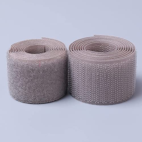 ISWPJEXJ Klettband zum nähen Aufnäh-, Klettband, Klettband, Nicht klebendes Klettband für Bastel-, Heimwerker- und Nähprojekte-Gray||4cm*1m von ISWPJEXJ