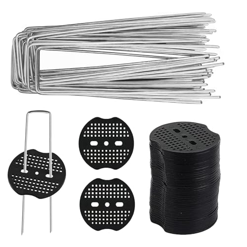 50 Stück Anti Rost Erdnägel + 50 Buffer Washer Set, Erdanker, Herings Erdnägel Stabil, Erdanker Verzinkt Für Unkrautvlies, für Unkrautvlies Campingzelt, 15x4cm, Ø3.8mm 50 Stück Anti Rost Erdnägel + 50 Buffer Washer Set, Erdanker, Herings Erdnägel Stabil, Erdanker Verzinkt Für Unkrautvlies, für Unkrautvlies Campingzelt, 15x4cm, Ø3.8mm von ISparbox