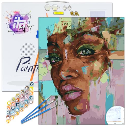 ITA ART Malen nach Zahlen Komplett Set mit Keilrahmen, Acrylfarben, Pinseln, Zubehör, Geschenkbox - DIY Gemälde Bastelset Kit mit Leinwand für Erwachsene, Ich erwarte dich, 30x40 cm ITA ART Malen nach Zahlen Komplett Set mit Keilrahmen, Acrylfarben, Pinseln, Zubehör, Geschenkbox - DIY Gemälde Bastelset Kit mit Leinwand für Erwachsene, Ich erwarte dich, 30x40 cm von ITA