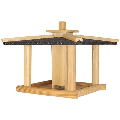 ITA Vogelfutterhaus Mittagsrast 43x43x35 cm aus Holz - Vogelhaus für Garten, Terrasse, Balkon - Vogelfutterspender für Wildvögel - Wetterfest, Stabil, Robust - Direkt vom Hersteller - EU Produkt ITA Vogelfutterhaus Mittagsrast 43x43x35 cm aus Holz - Vogelhaus für Garten, Terrasse, Balkon - Vogelfutterspender für Wildvögel - Wetterfest, Stabil, Robust - Direkt vom Hersteller - EU Produkt von ITA