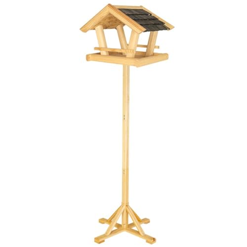 ITA Vogelhaus mit Ständer Glück 36x25x26 cm aus Holz - Vogelfutterhaus für Wildvögel - Wetterfest, Stabil, Robust - Vogelfutterspender Direkt vom Hersteller - EU Produkt ITA Vogelhaus mit Ständer Glück 36x25x26 cm aus Holz - Vogelfutterhaus für Wildvögel - Wetterfest, Stabil, Robust - Vogelfutterspender Direkt vom Hersteller - EU Produkt von ITA