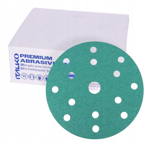 ITALKO Schleifscheiben 150mm 15-Loch Klett 50 Stück – Schleifpapier Set für Exzenterschleifer Holz Metall Auto – Nassschleifpapier Körnung P60-P1500 Sandpapier rund ITALKO Schleifscheiben 150mm 15-Loch Klett 50 Stück – Schleifpapier Set für Exzenterschleifer Holz Metall Auto – Nassschleifpapier Körnung P60-P1500 Sandpapier rund von ITALKO