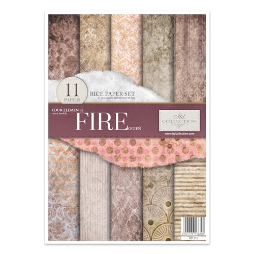 ITD Collection - Decoupage Papier A4 - Decopatch Papier 29,7 x 21 cm - Scrapbooking - Dekorpapier für DIY Alben Bullet Journals (RP013) von ITD Collection