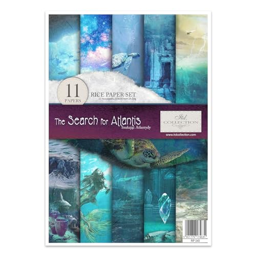 ITD Collection RP040 Reispapier, The Search for Atlantis, 29,7 x 21 cm von ITD Collection